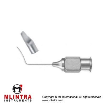Spatulated Lasik Cannula Flattened Spatulated Tip - End Opening Stainless Steel, Gauge 26